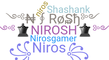 နာမ်မြောက်မည့်အမည် - Nirosh
