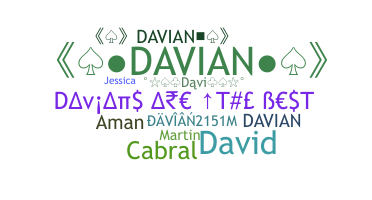 နာမ်မြောက်မည့်အမည် - Davian