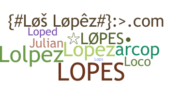 နာမ်မြောက်မည့်အမည် - Lopes
