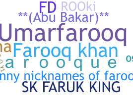 နာမ်မြောက်မည့်အမည် - Farooq