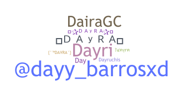 နာမ်မြောက်မည့်အမည် - Dayra