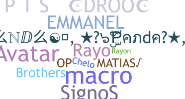 နာမ်မြောက်မည့်အမည် - Rayos