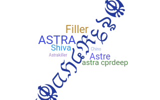 နာမ်မြောက်မည့်အမည် - Astra