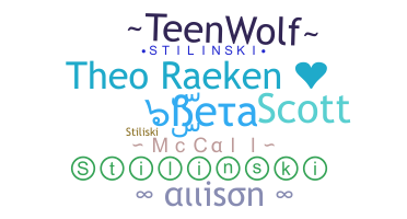 နာမ်မြောက်မည့်အမည် - TeenWolf