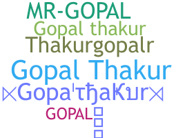 နာမ်မြောက်မည့်အမည် - Gopalthakur