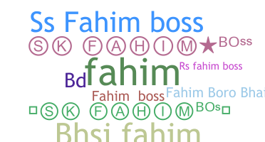 နာမ်မြောက်မည့်အမည် - Fahimboss