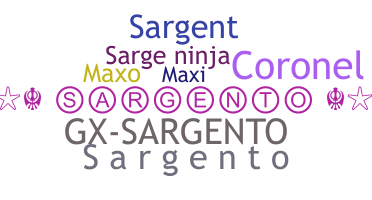 နာမ်မြောက်မည့်အမည် - Sargento