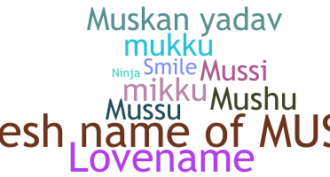 နာမ်မြောက်မည့်အမည် - Muskaan