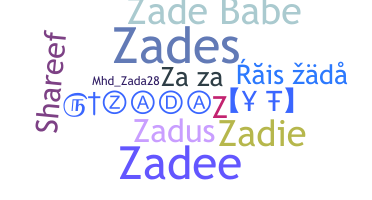 နာမ်မြောက်မည့်အမည် - zada