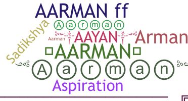 နာမ်မြောက်မည့်အမည် - aarman