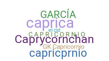 နာမ်မြောက်မည့်အမည် - Capricornio