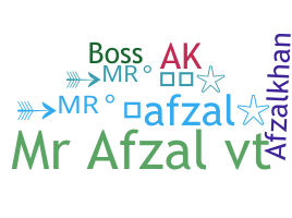 နာမ်မြောက်မည့်အမည် - AfzalBoss