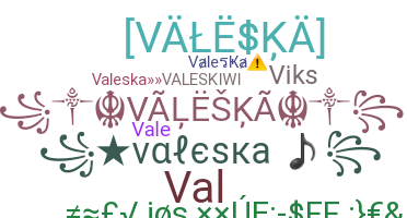 နာမ်မြောက်မည့်အမည် - valeska
