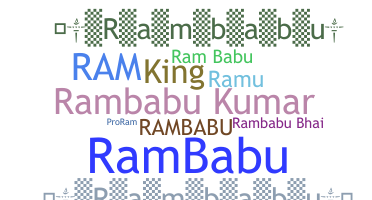 နာမ်မြောက်မည့်အမည် - Rambabu