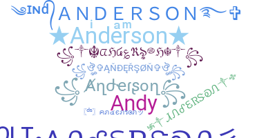 နာမ်မြောက်မည့်အမည် - Anderson