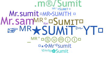 နာမ်မြောက်မည့်အမည် - MrSumit