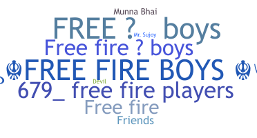 နာမ်မြောက်မည့်အမည် - Freefireboys