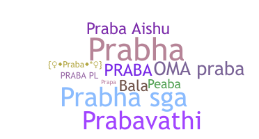 နာမ်မြောက်မည့်အမည် - Praba