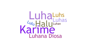 နာမ်မြောက်မည့်အမည် - Luhana