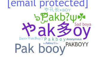 နာမ်မြောက်မည့်အမည် - Pakboy