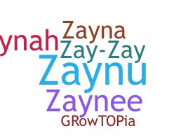 နာမ်မြောက်မည့်အမည် - Zaynah
