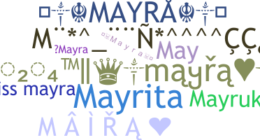 နာမ်မြောက်မည့်အမည် - Mayra