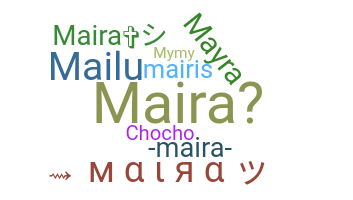 နာမ်မြောက်မည့်အမည် - Maira