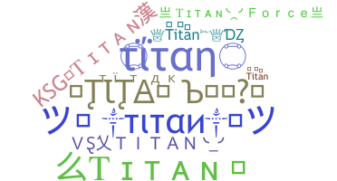 နာမ်မြောက်မည့်အမည် - Titan