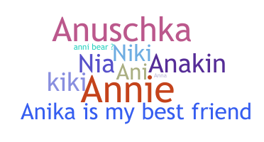 နာမ်မြောက်မည့်အမည် - Anika
