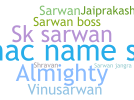 နာမ်မြောက်မည့်အမည် - Sarwan