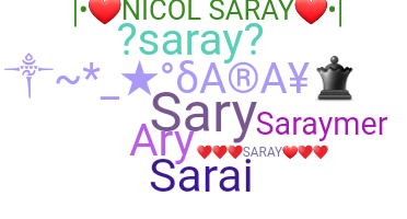 နာမ်မြောက်မည့်အမည် - Saray