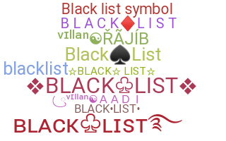 နာမ်မြောက်မည့်အမည် - blacklist