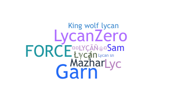နာမ်မြောက်မည့်အမည် - Lycan