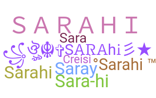 နာမ်မြောက်မည့်အမည် - sarahi