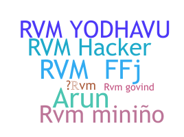 နာမ်မြောက်မည့်အမည် - rvm