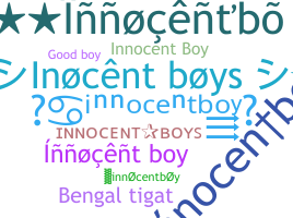 နာမ်မြောက်မည့်အမည် - innocentboy