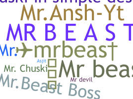 နာမ်မြောက်မည့်အမည် - mr.beast
