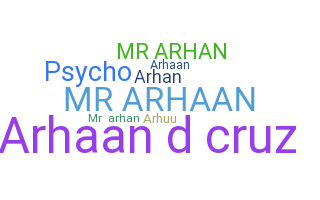 နာမ်မြောက်မည့်အမည် - arhaan