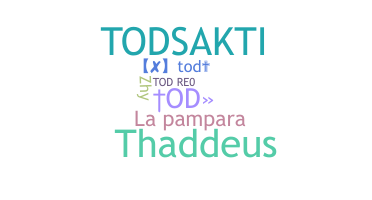 နာမ်မြောက်မည့်အမည် - Tod