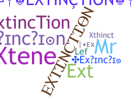 နာမ်မြောက်မည့်အမည် - Extinction