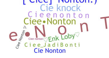 နာမ်မြောက်မည့်အမည် - Cieenonton
