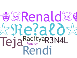 နာမ်မြောက်မည့်အမည် - Renald