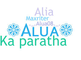 နာမ်မြောက်မည့်အမည် - Alua