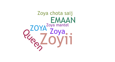 နာမ်မြောက်မည့်အမည် - Zoyaa