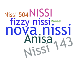 နာမ်မြောက်မည့်အမည် - Nissi