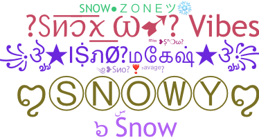 နာမ်မြောက်မည့်အမည် - Snow