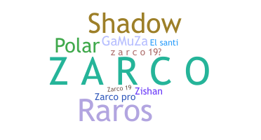 နာမ်မြောက်မည့်အမည် - Zarco