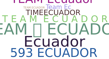 နာမ်မြောက်မည့်အမည် - TeamEcuador