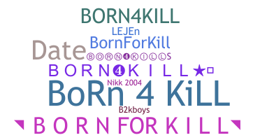 နာမ်မြောက်မည့်အမည် - Born4kill