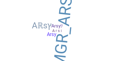 နာမ်မြောက်မည့်အမည် - arsy